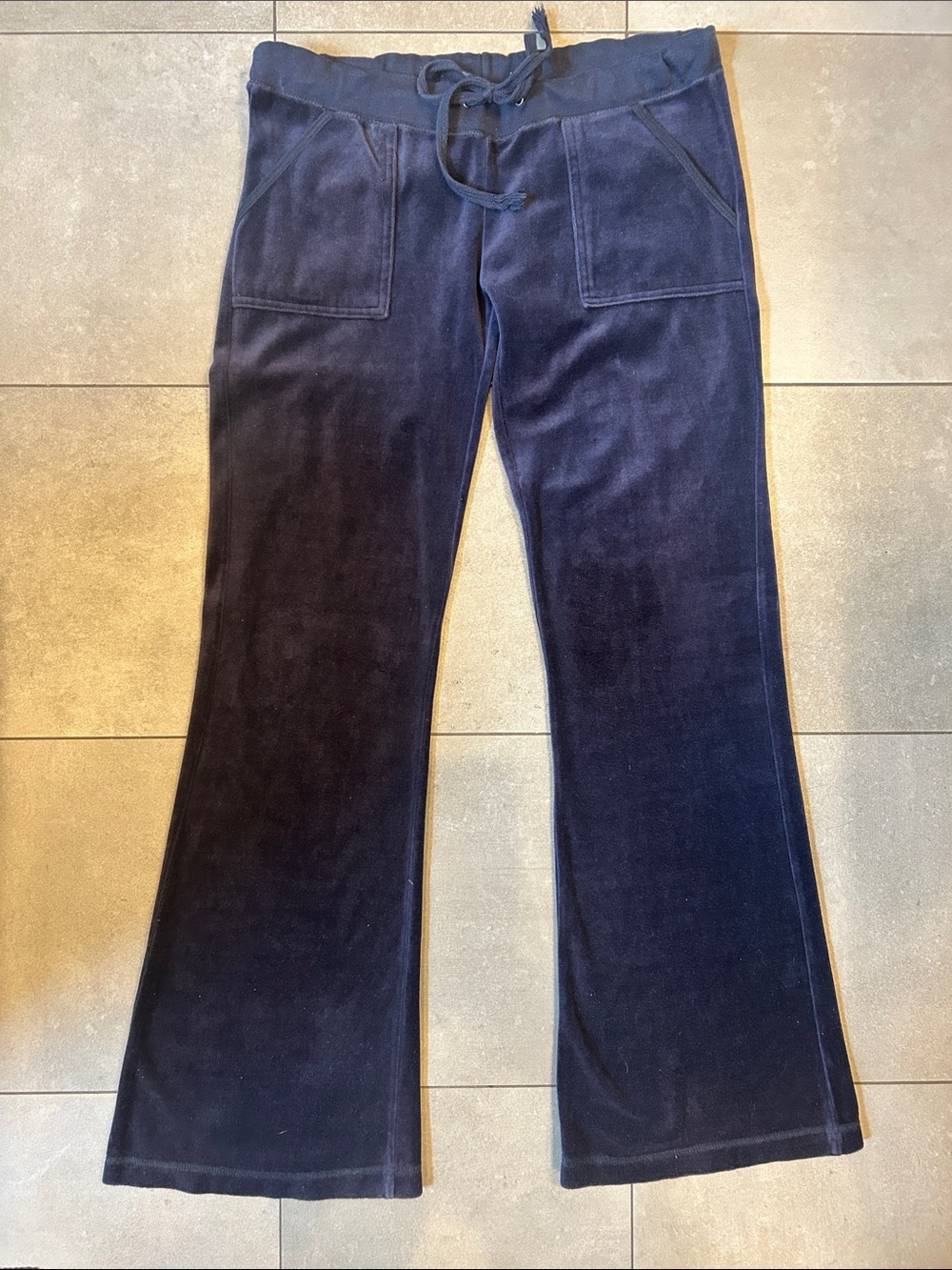 Vintage Havana Pull On Velvet/ Velour Flare Pants